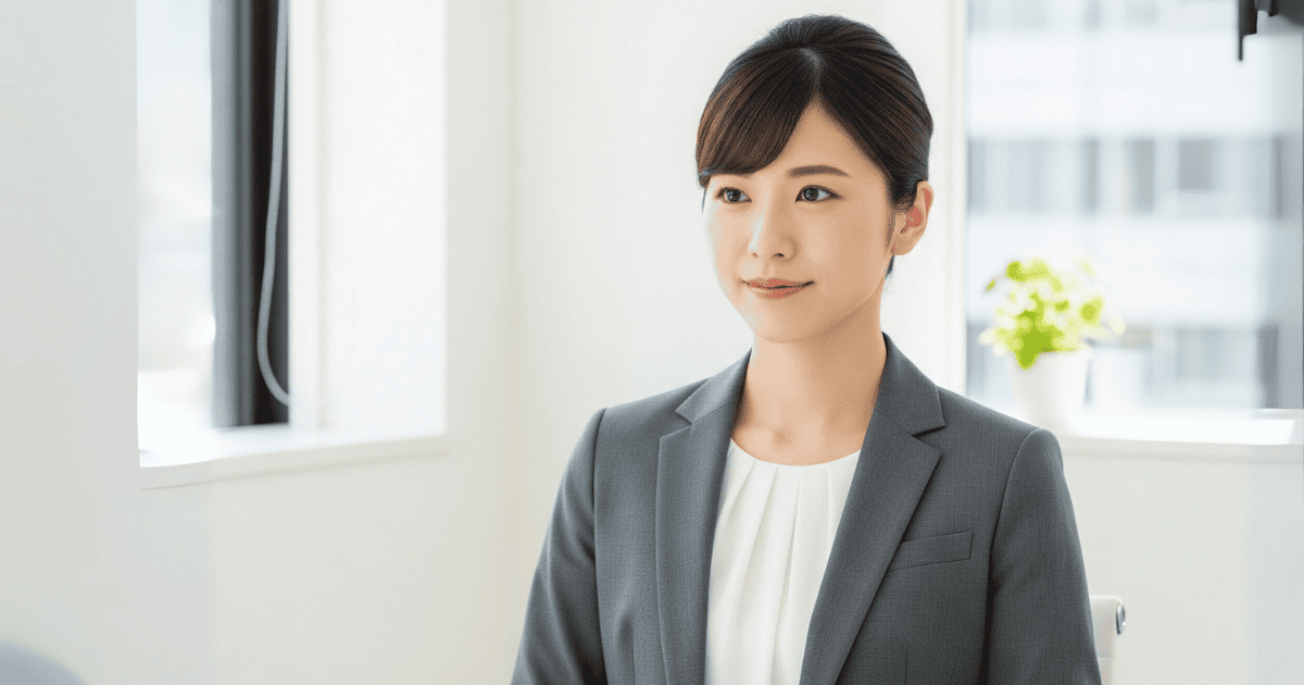 面接中の女性療法士