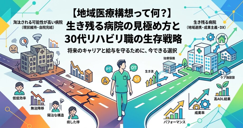 今の病院で大丈夫？これから生き残る病院の見極め方と30代リハビリ職の生存戦略