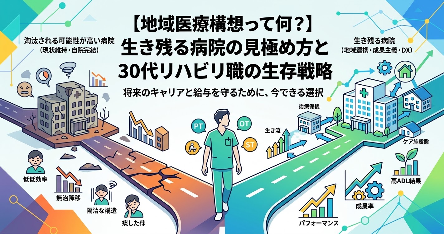 今の病院で大丈夫？これから生き残る病院の見極め方と30代リハビリ職の生存戦略
