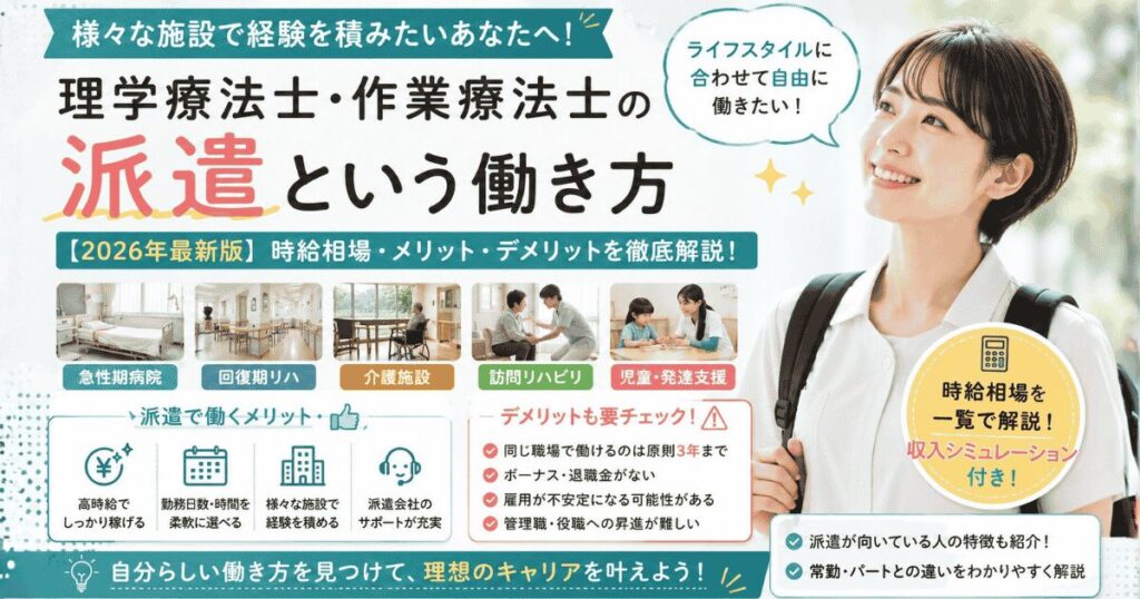 理学療法士・作業療法士の派遣という働き方
